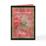 CoralAzaleaBuds/Gold- customize as needed Greeting Card