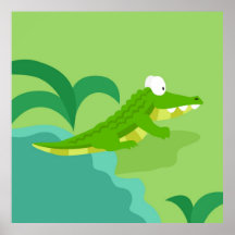 Corcodile from my world animals serie posters