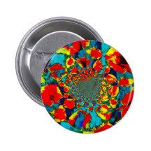 coreopsis swirl pinback buttons