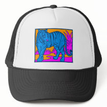 COREY TIGER 1980's RETRO JUNGLE TIGER BLUE