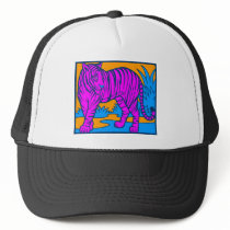 COREY TIGER 1980's RETRO JUNGLE TIGER PINK