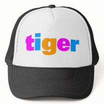 COREY TIGER 1980's RETRO MULTI COLOUR TEXT