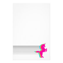 COREY TIGER 1980s RETRO VINTAGE UNICORN Stationery Paper