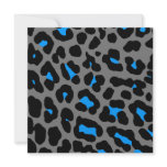 Corey Tiger 80s Leopard Spots (Grey) Personalized Announcement