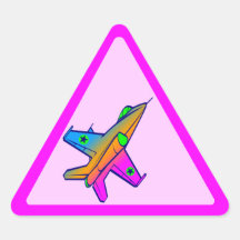 Corey Tiger 80s Retro Jet Fighter Plane Stickers