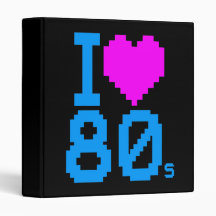 Corey Tiger 80s Vintage Retro OldSchool I Love 80s 3 Ring Binders