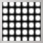 Corey Tiger 80s Vintage Style Optical Illusion posters
