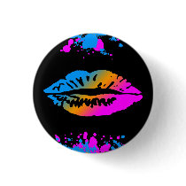 COREY TIGER NEW WAVE LIPS SPLATTER LOVE PIN