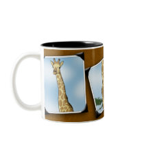 Corgi and Giraffe Snapshots Coffee Mug