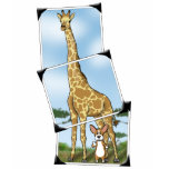 Corgi and Giraffe Snapshots t-shirts