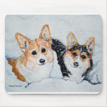 Corgi Christmas mousepads