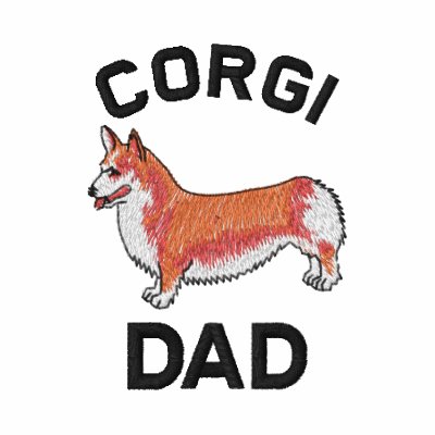 Corgi Dad  Embroidered Shirt by MenagerieMayhem