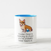 Corgi de hippie mugs