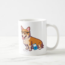 Corgi de hippie (sans texte) tasse à café