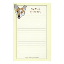 Corgi Face Stationery