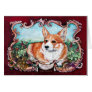 Corgi in the Garden! Greeting Card