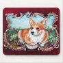 Corgi in the Garden! Mouse Pad