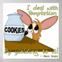 Corgi Temptations Poster