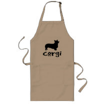 Corgi With Cool Text Aprons