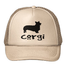 Corgi With Cool Text Mesh Hat
