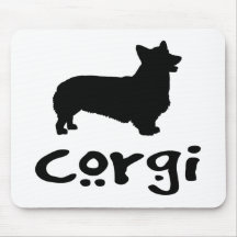 Corgi With Cool Text Mouse Pads