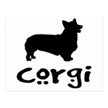 Corgi With Cool Text Postcard