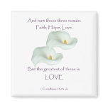 Corinthians 13:13 Faith Hope Love Refrigerator Magnets