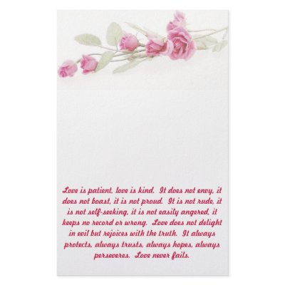 Corinthians Bible Verse Stationery by SimpleInspirations