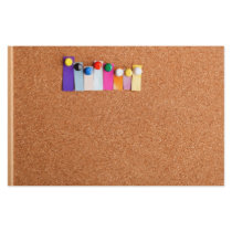 Cork board and colourful heading for eight letter 