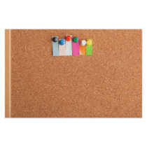 Cork board and heading for six letter word customized stationery
