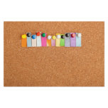 Cork board and heading for twelve letter word stationery
