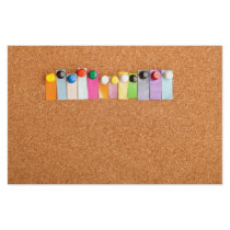 Cork board and heading for twelve letter word stationery