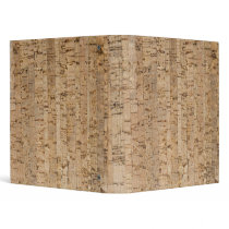 Cork-oak texture 3 ring binder