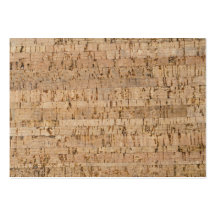 Cork-oak texture business cards