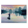 "Cormorant Fisherman" China Watercolor Greeting Card