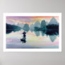 "Cormorant Fisherman" China Watercolor Print