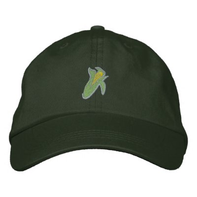 Corn Embroidered Baseball Cap by ZazzleEmbroidery