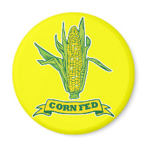 Corn Fed Fridge Magnet