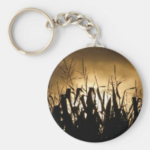 Corn field Silhouettes Key Chains