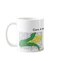Corn is in everything - corn allergen list mug