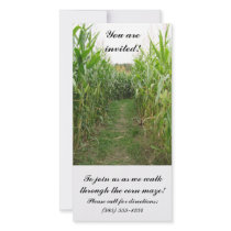 Corn Maze Invitation Card Picture Card
