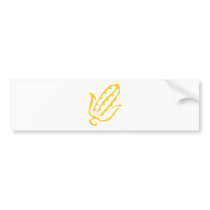 Corn Vegetable Icon Bumper Sticker