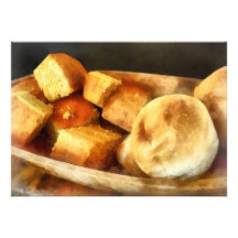 Cornbread and Rolls Personalized Invitation