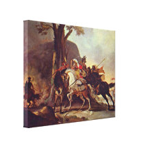 Cornelis Troost - Alexander the Great in battle Canvas Print