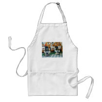 Corner Barber Two Chairs Aprons