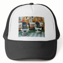 Corner Barber Two Chairs Mesh Hat
