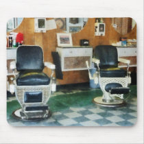 Corner Barber Two Chairs Mousepad