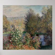Corner of the Garden at Montgeron - Claude Monet Poster