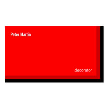 Corner Reds Card Business Card Template