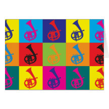 Cornet Pop Art Greeting Cards